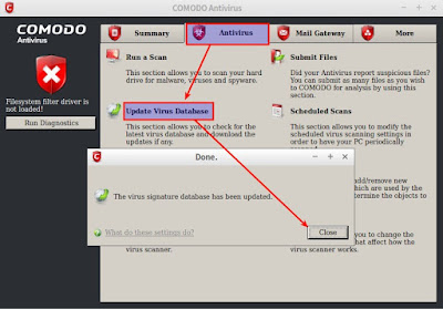 comodo filesystem filter driver is not loaded comodo filesystem filter driver is not loaded