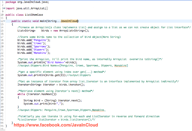 JAVA IN CLOUD: Collection Framework Part-1