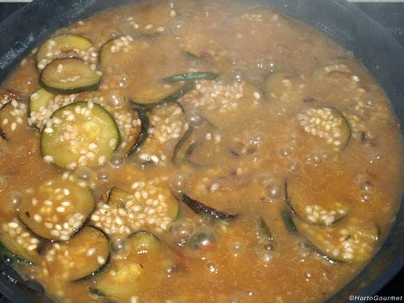 Risotto con caldo de verduras HortoGourmet