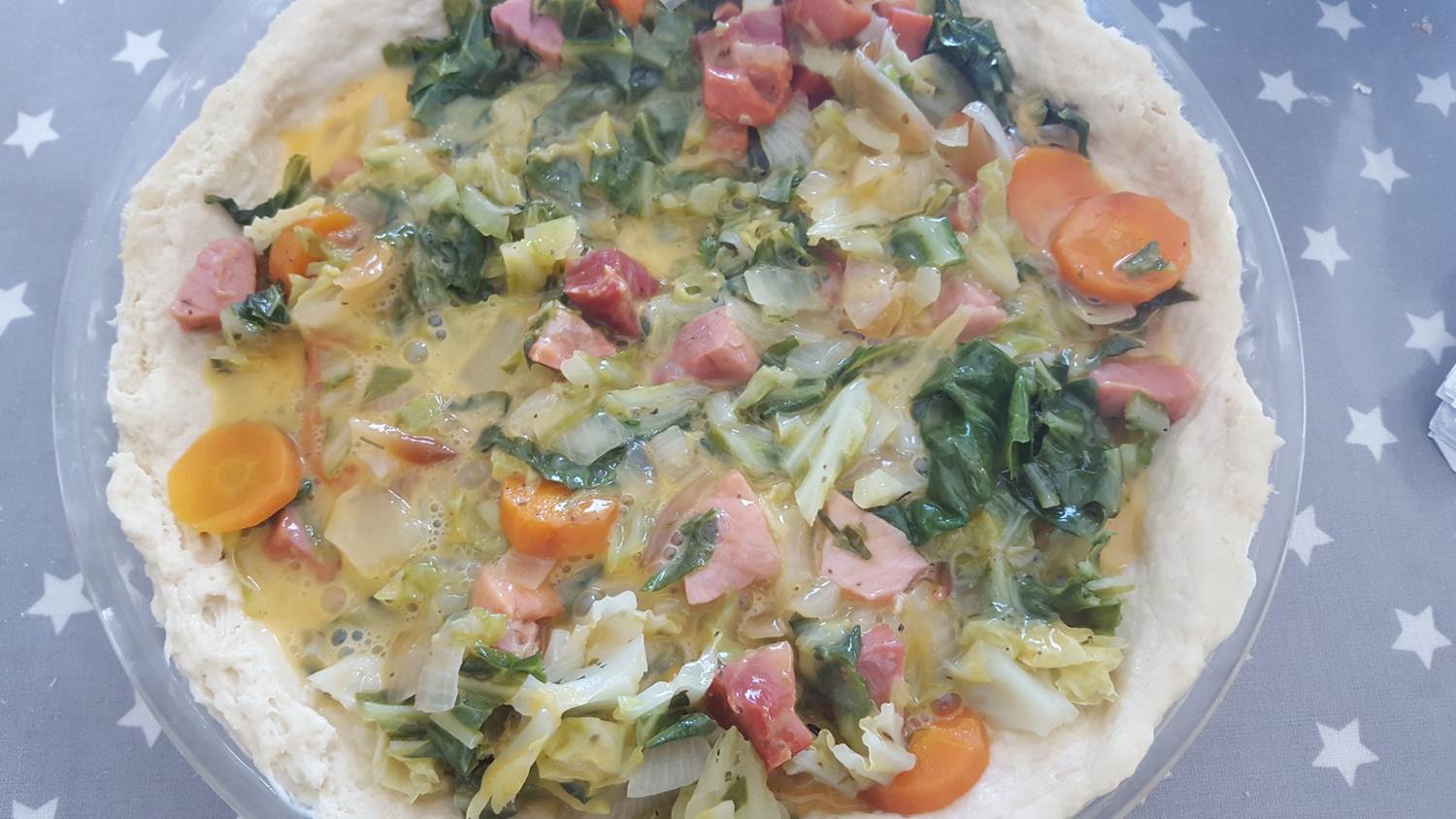 Cabbage & smoked ham quiche Keeping it Real