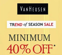 Flat 40% Off on Van Heusen Clothing & Accessories for Men & Women