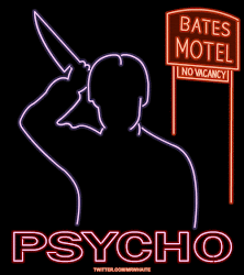 neon animated signs posters poster psycho into whaite mr shirt sign movies film gifs pulp fiction