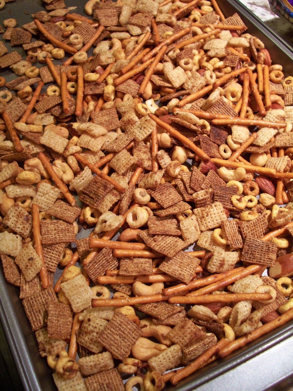 Brooke Bakes Nuts & Bolts Snack Mix