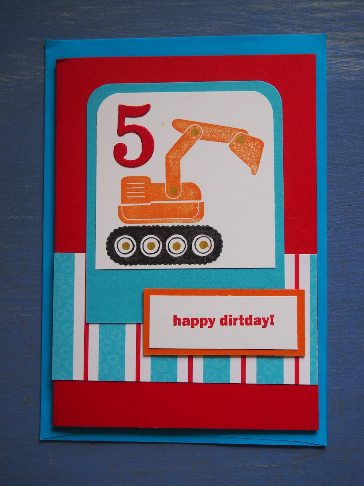 flushed-with-rosy-colour-handmade-card-for-a-5-year-old-boy