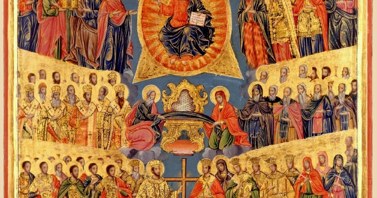 Всех святых от века богу угодивших. Неделя 1 я по пятидесятнице всех святых икона. иконография иконы всех святых. икона всех святых от века богу благоугодившим.