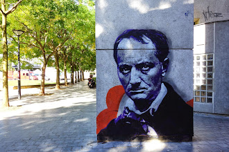 Sunday Street Art : Orticanoodles - Portrait de Baudelaire - Place Jean Vilar - Vitry-sur-Seine