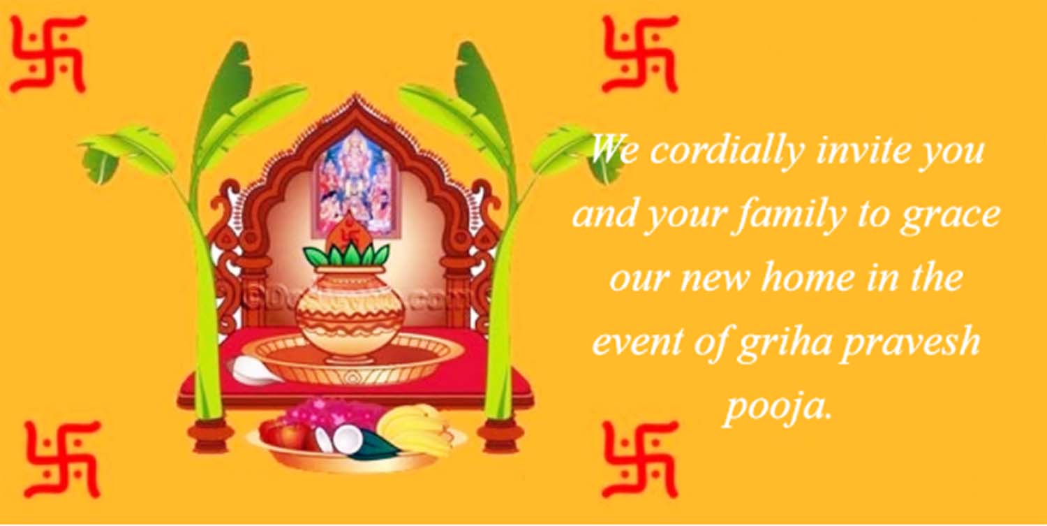 [Griha Pravesh Invitation] Indian house warming ceremony invitation