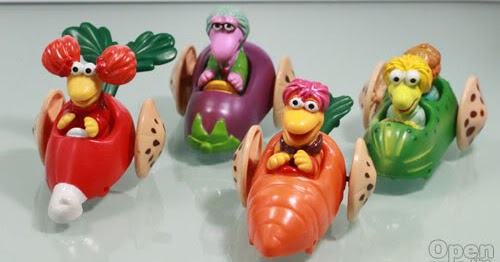 1988 FRAGGLE ROCK BOOBER AND WEMBLY MCDONALDS HAPPY MEAL TOYS J12 