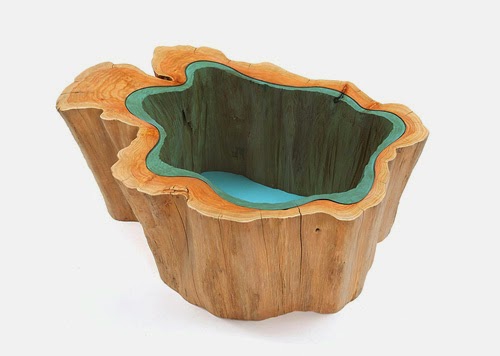 Mặt bàn mang kiểu dáng dòng sông Mặt bàn mang kiểu dáng dòng sông