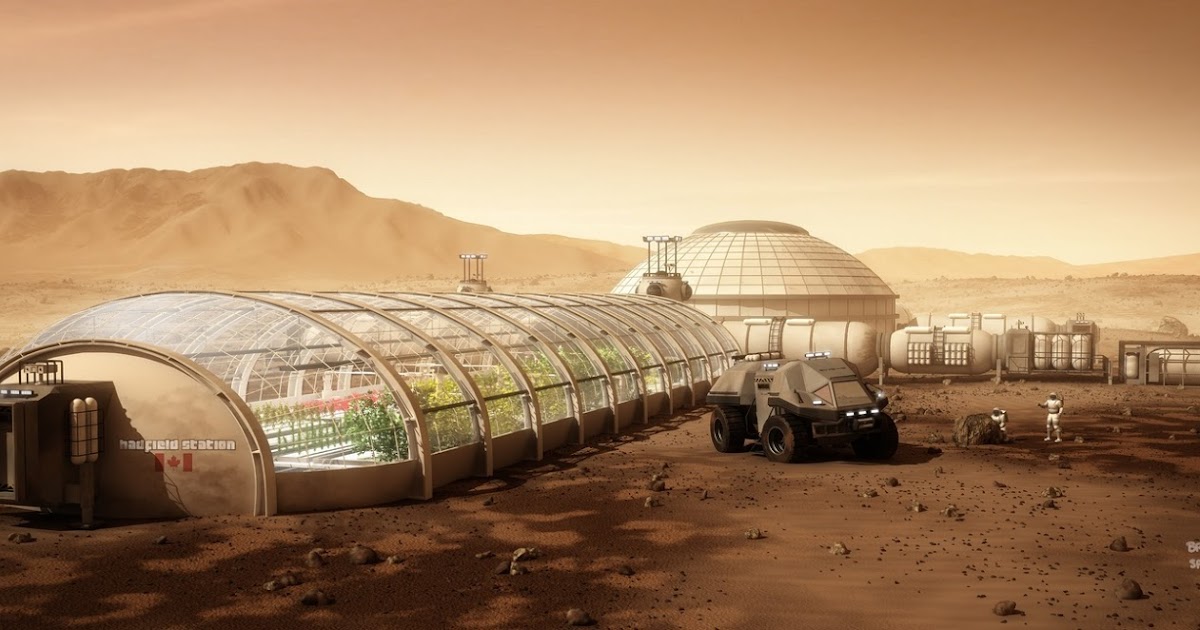 Mars colony ART | human Mars