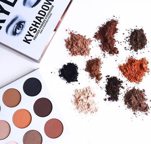 KYSHADOW KYLIE JENNER'S NEW BRONZE EYESHADOW PALETTE FT. MAKEUP