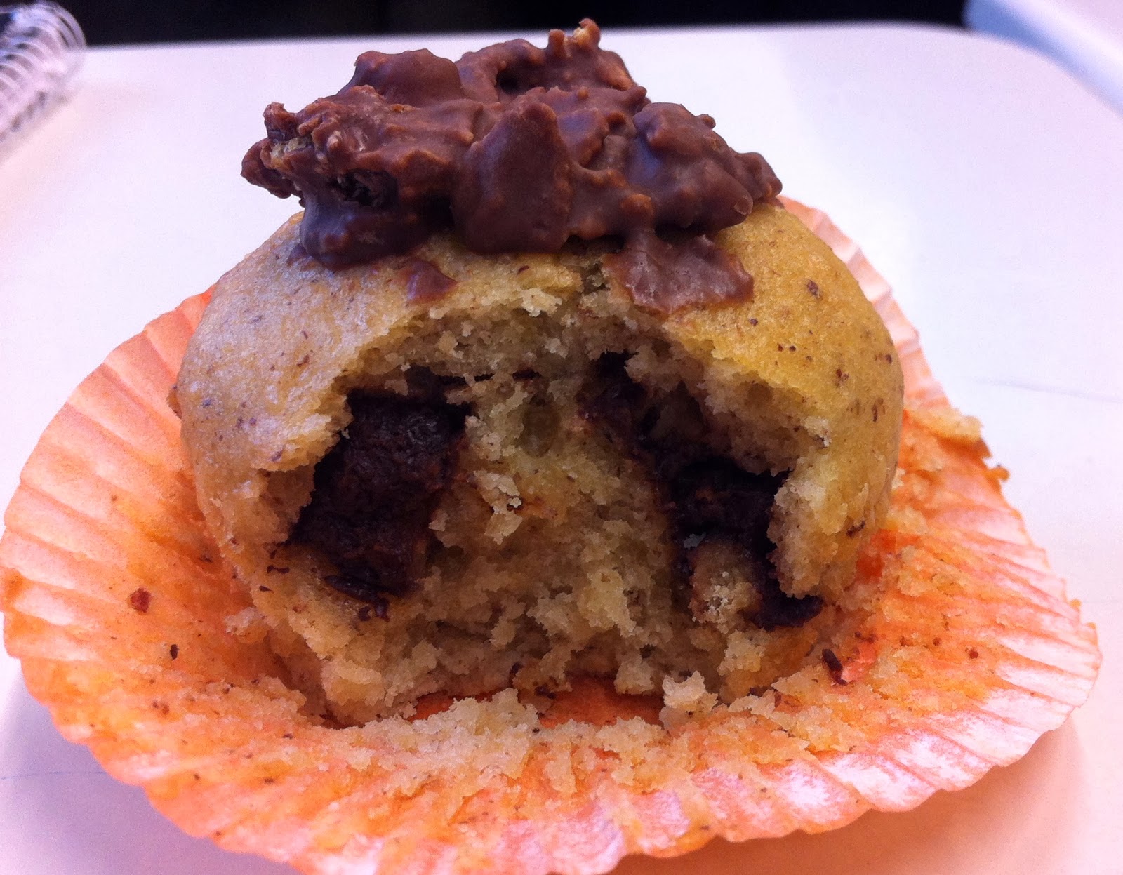 Back Dich Glücklich: Nussmuffins mit Schokoladenkern