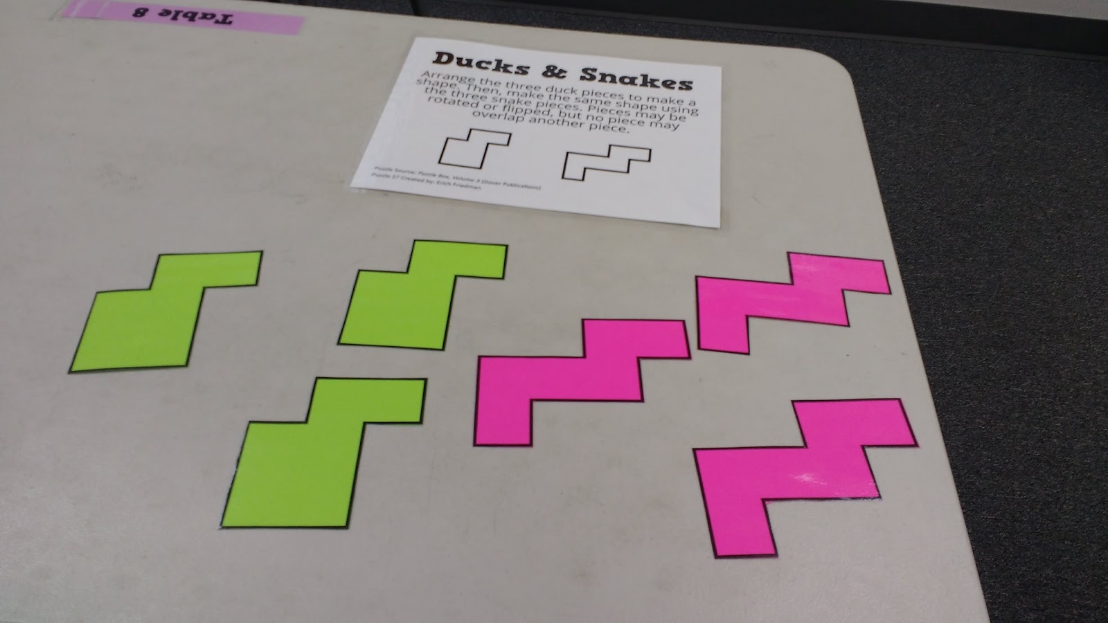 Math = Love Ducks and Snakes Puzzle from Puzzle Box, Volume 3