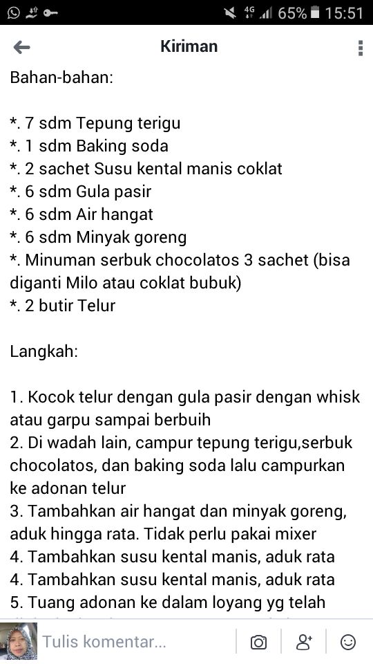 Bolu Kukus Chocolatos 1 Telur Resep Brownies Kukus