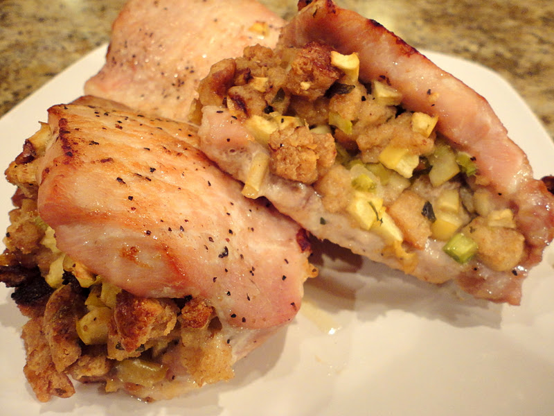 Keeping up with the Kitchen Mom AppleStuffed Pork Chops