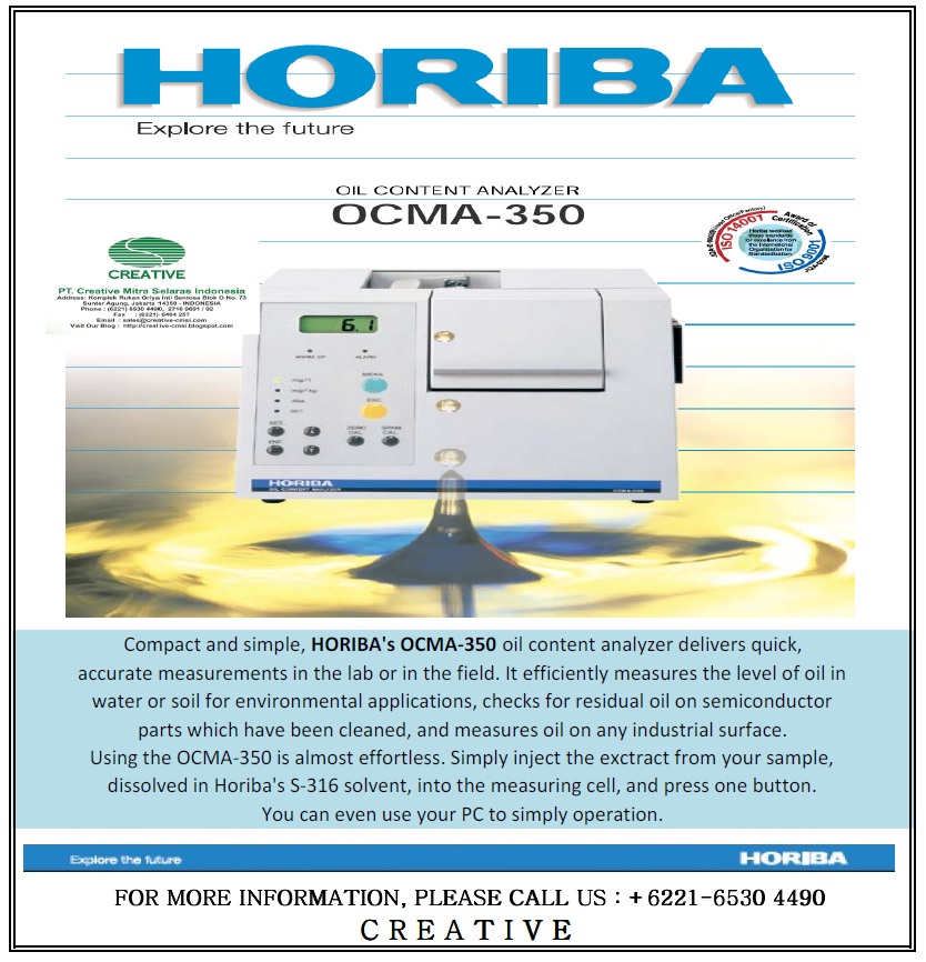 Oil Content Analyzer OCMA350, HORIBA CREATIVE