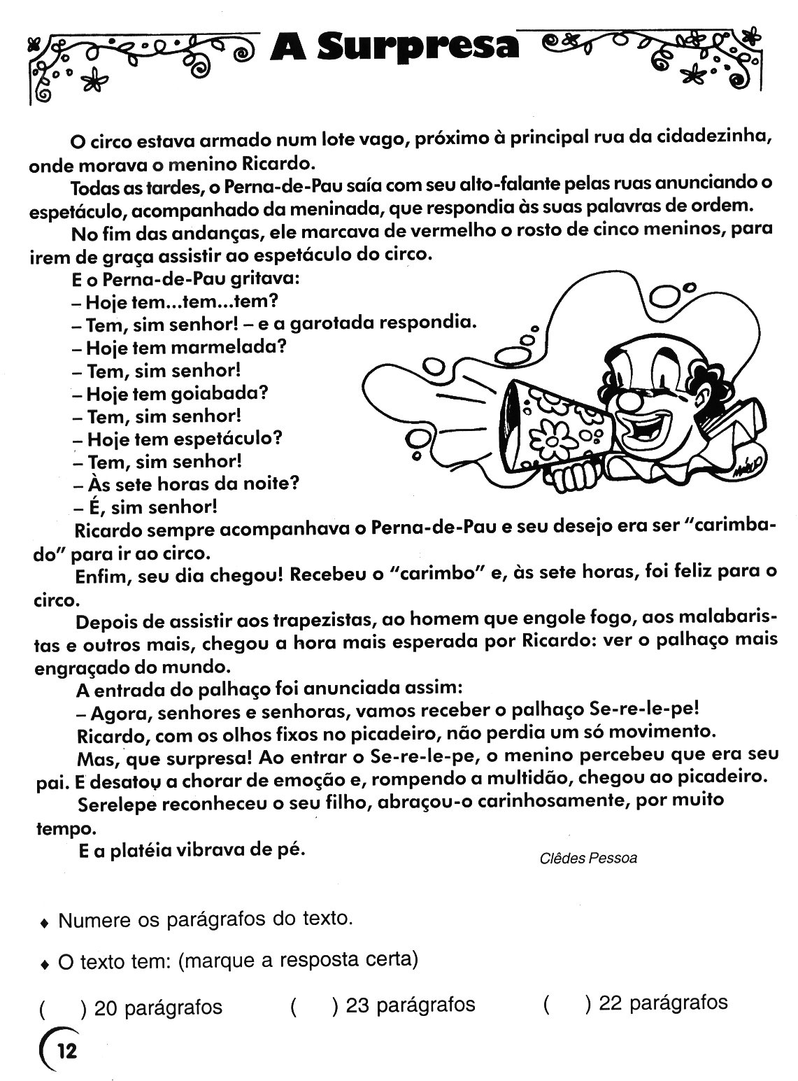 Atividades Com Textos Para Organizar Parágrafos 8 Ano
