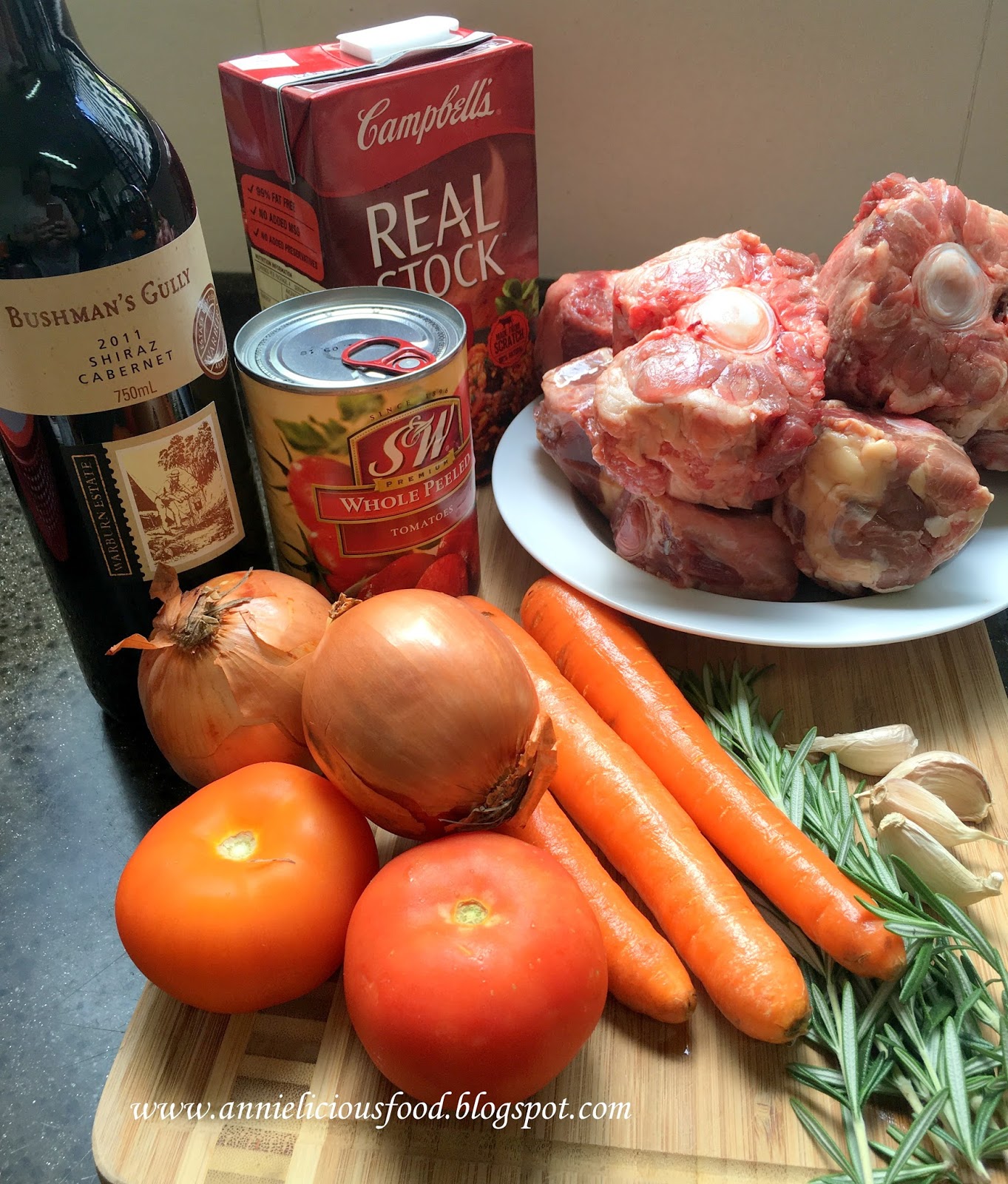 Annielicious Food Red Wine Oxtail Stew / Oxtail Bourguignon (紅酒燴牛尾)