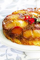 Caramelized Peach Upside-Down Cake (GF) (DF)