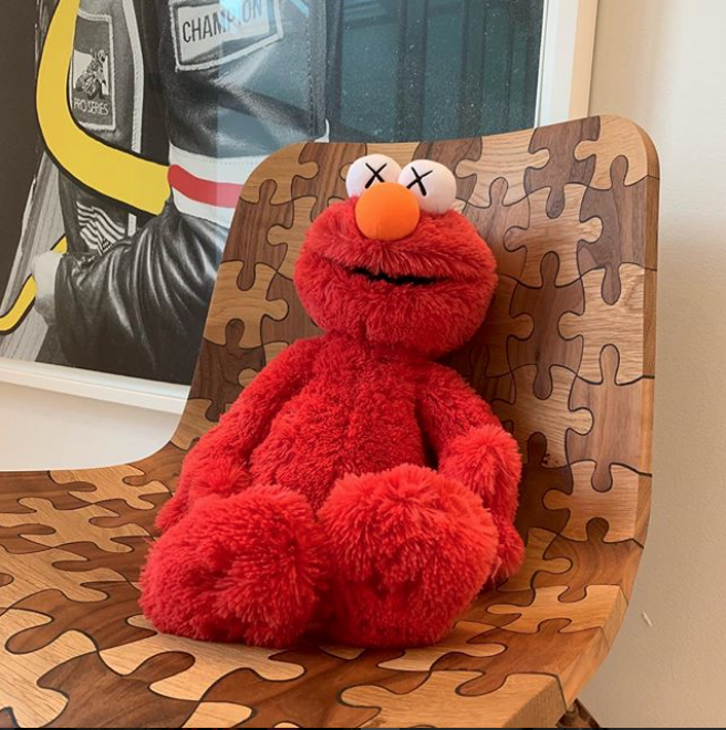 kaws cookie monster plush