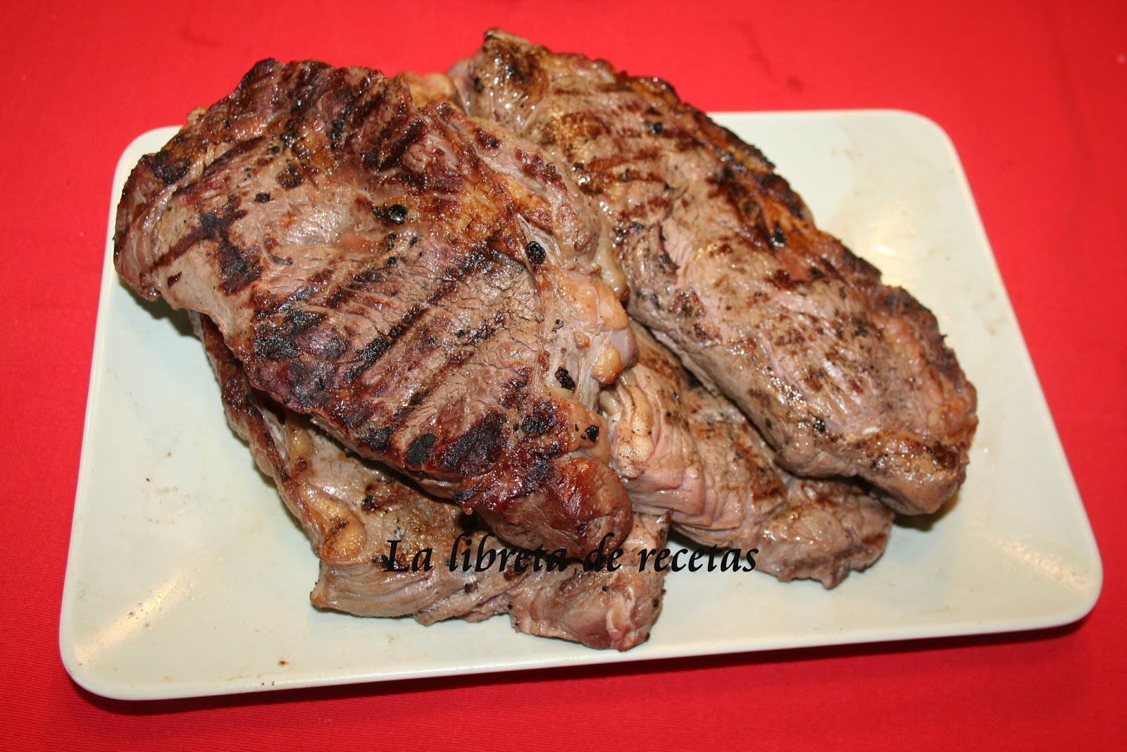 La libreta de recetas ENTRECOT DE BUEY A LA BRASA La libreta de recetas ENTRECOT DE BUEY A LA BRASA