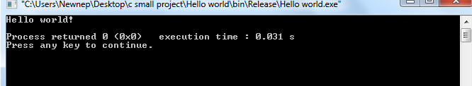 C programming: Write a c program to print “Hello World”