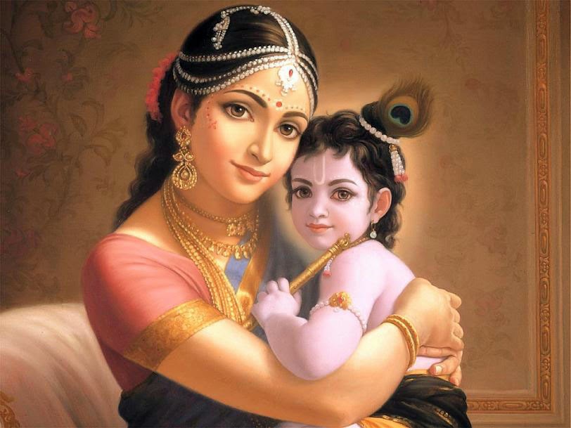 Lord Krishna with Mother Yashoda Latest Krishna Wallpaper and Krishna
