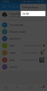 bật mini chat zalo bật mini chat zalo