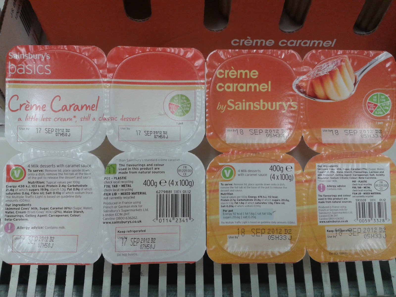 Back to Sainsbury's Basics Crème Caramel