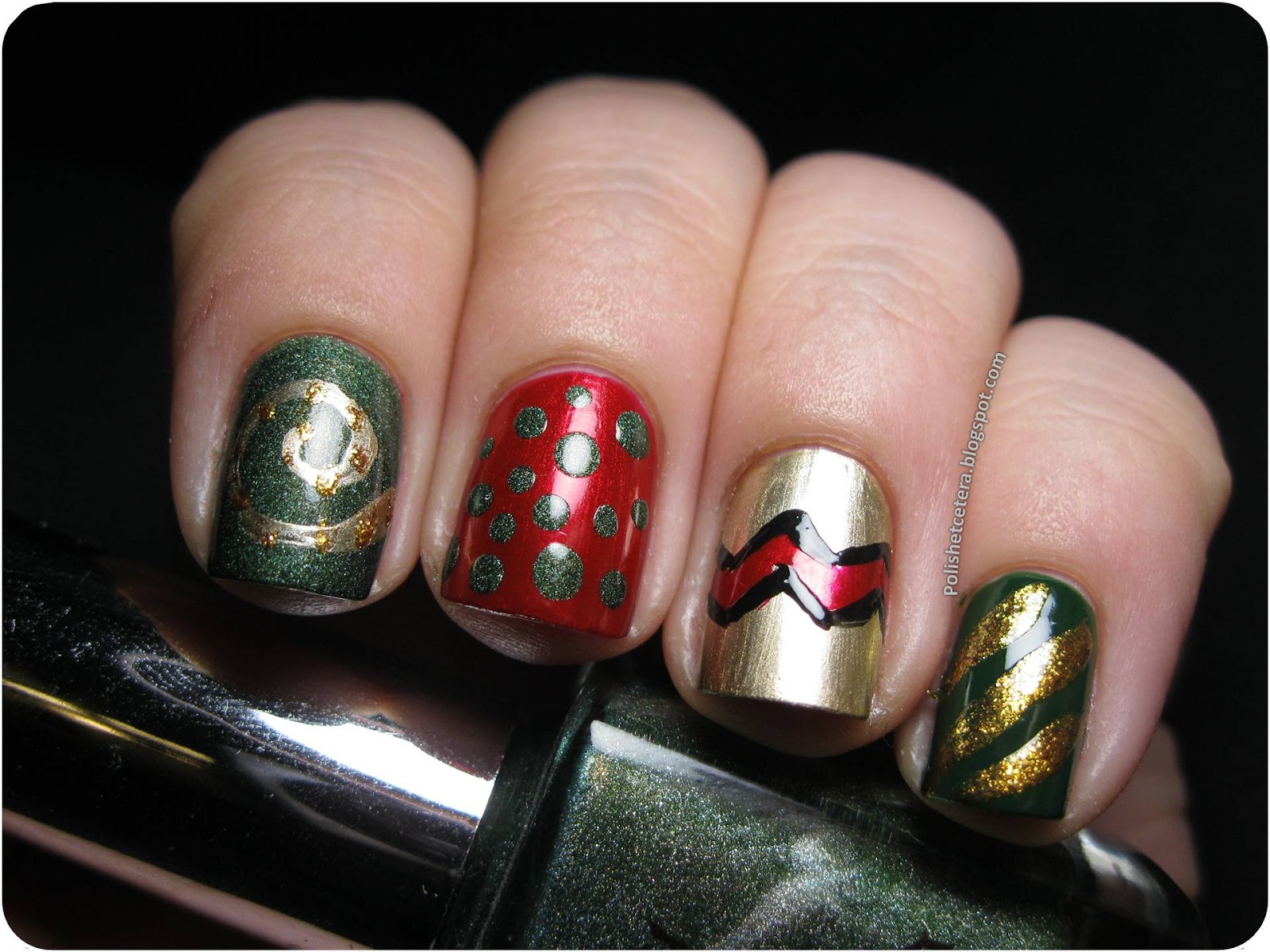 Christmas Tree Nails - Polish Etc.