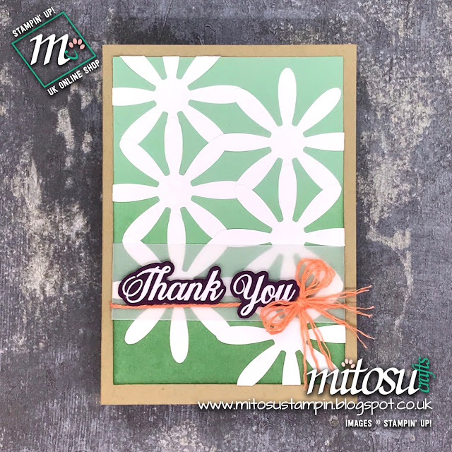 Stampin' Up! Daisy Delight and Daisy Punch Handmade Card Idea. Order Cardmaking Supplies from Mitosu Crafts UK Online Shop