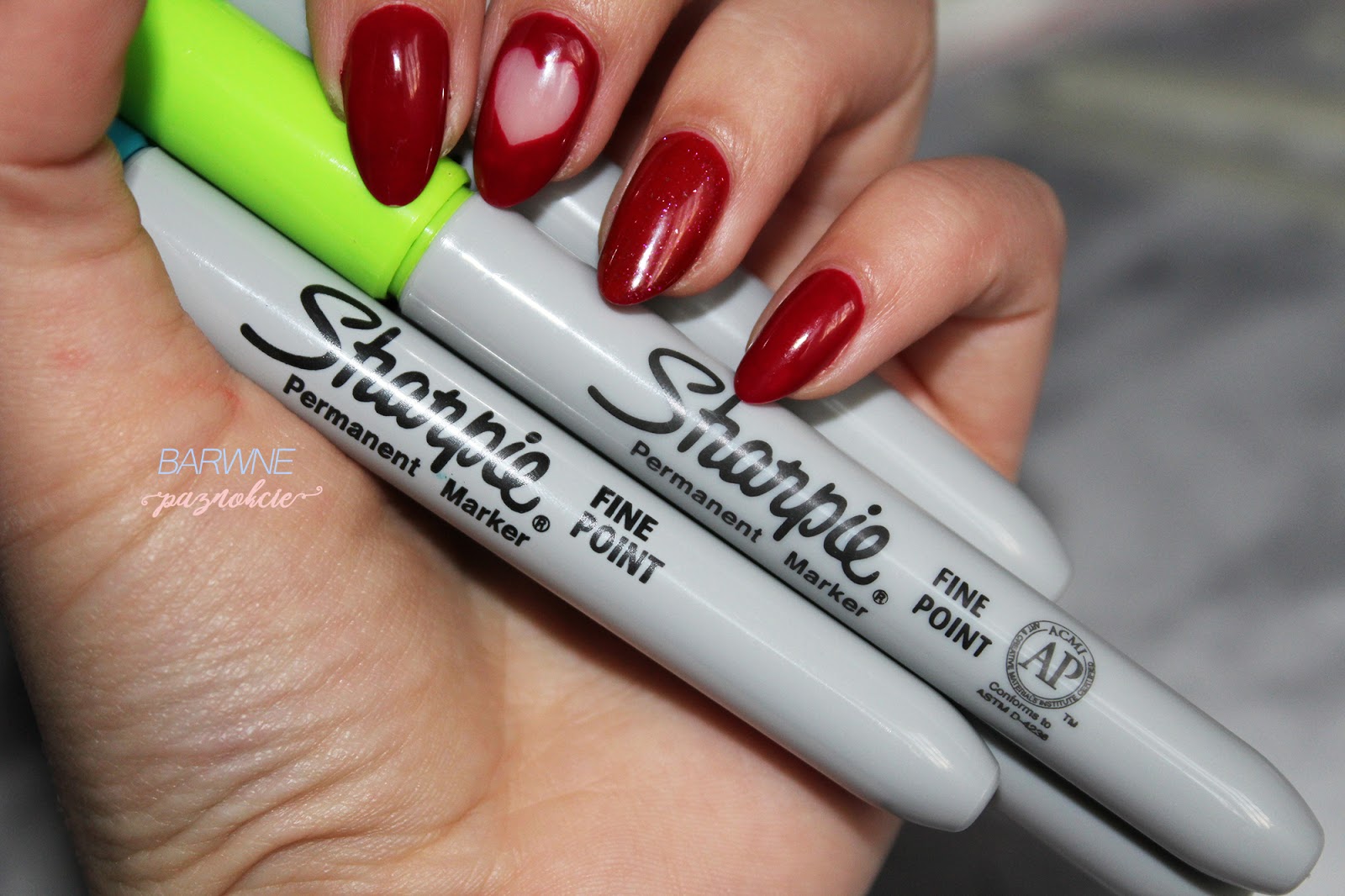 barwne-paznokcie@blogspot.com: Sharpie effect - step by step!