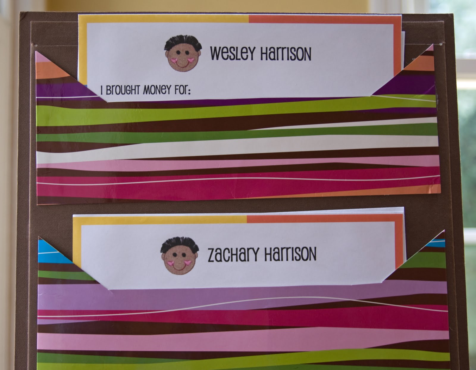 Life in Wonderland DIY School Envelope System