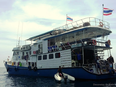 Mergulho na Tailândia - liveaboard