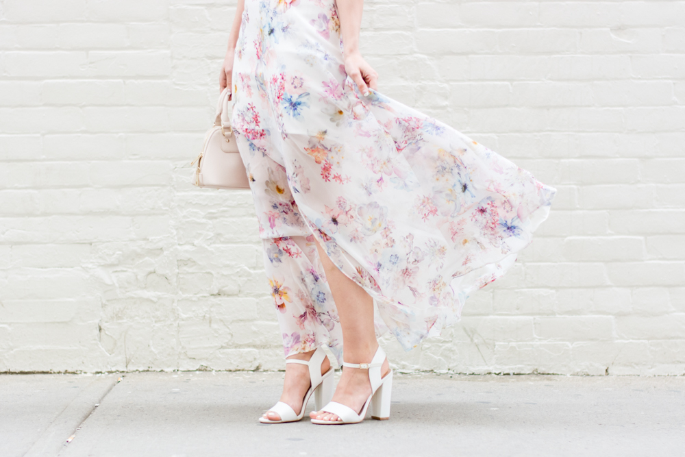 OOTD - Floral Maxi Skirt With Ever New | La Petite Noob | A Toronto ...