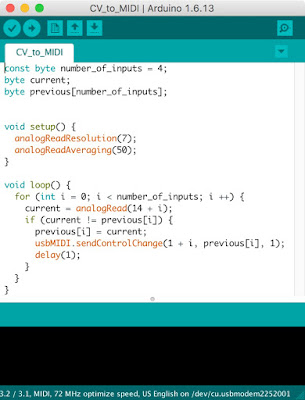 little-scale: Four Channel Control Voltage to MIDI CC