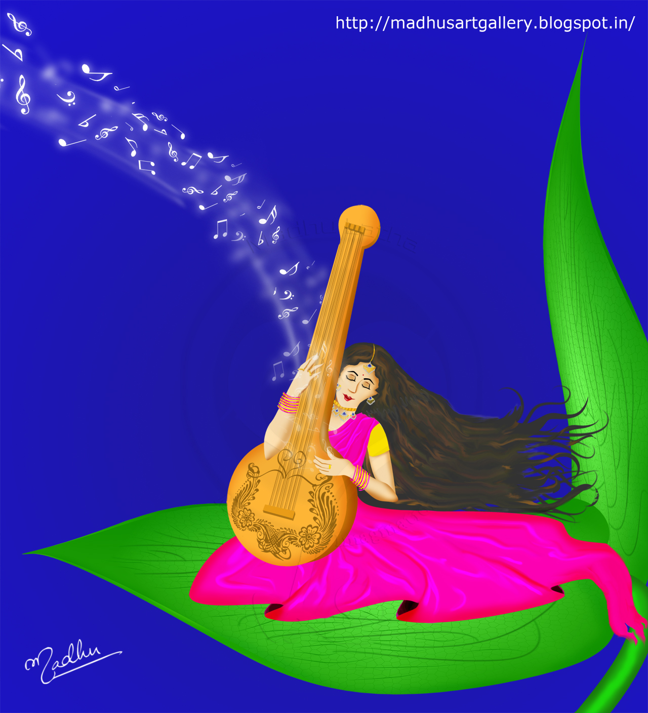 Madhu's Art and Design Veena