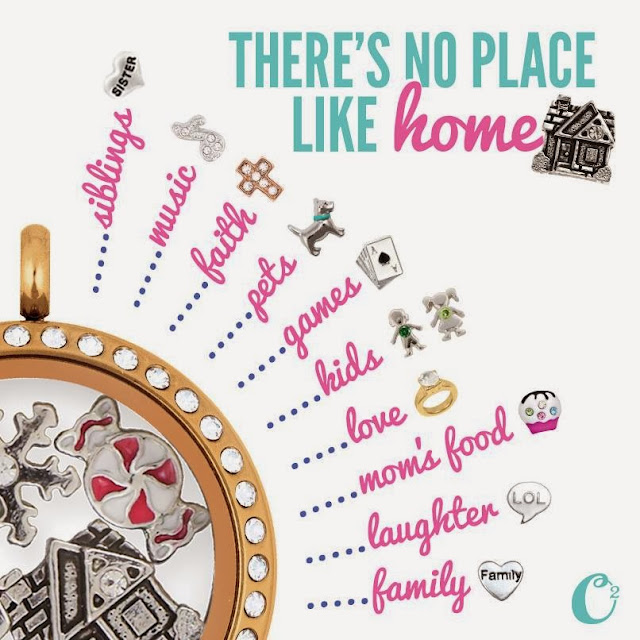 There's No Place Like Home Origami Owl Living Locket from StoriedCharms.com