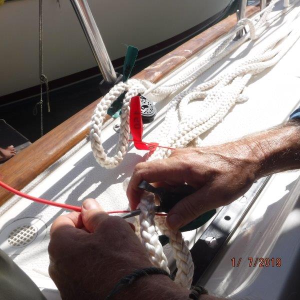 Chip & Debbie Willis on s\v Elegant'sea We remarked our stern anchor