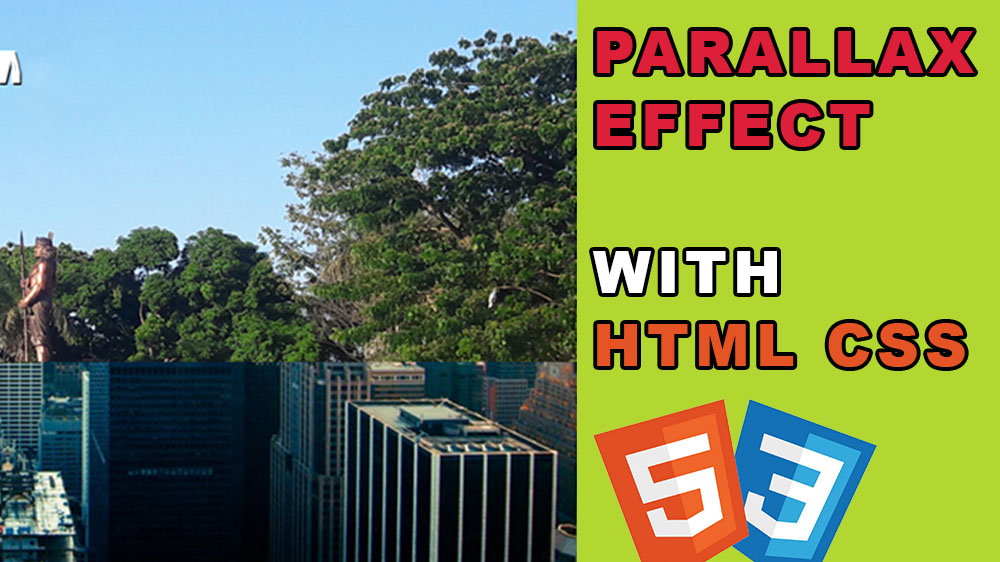 Create Parallax Effect HTML CSS