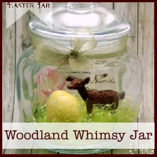 woodland whimsy easter jar