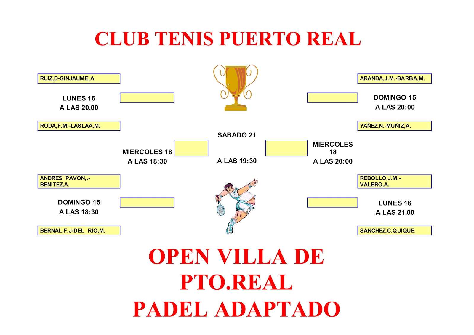 DEPORTE ADAPTADO BAHÍA DE CÁDIZ CUADRANTE TORNEO DE PADEL ADAPTADO VILLA PUERTO REAL DEPORTE ADAPTADO BAHÍA DE CÁDIZ CUADRANTE TORNEO DE PADEL ADAPTADO VILLA PUERTO REAL