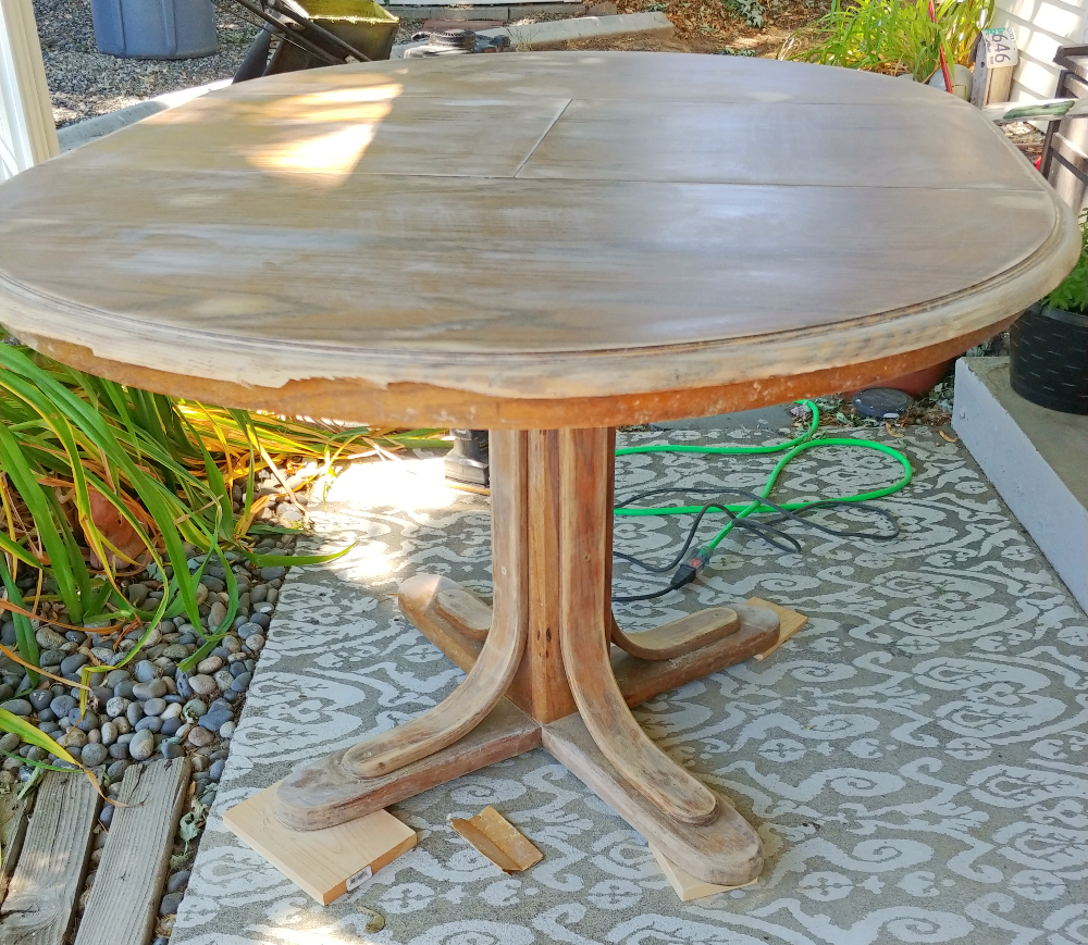 Vintage Dining Table Makeover Little Vintage Cottage