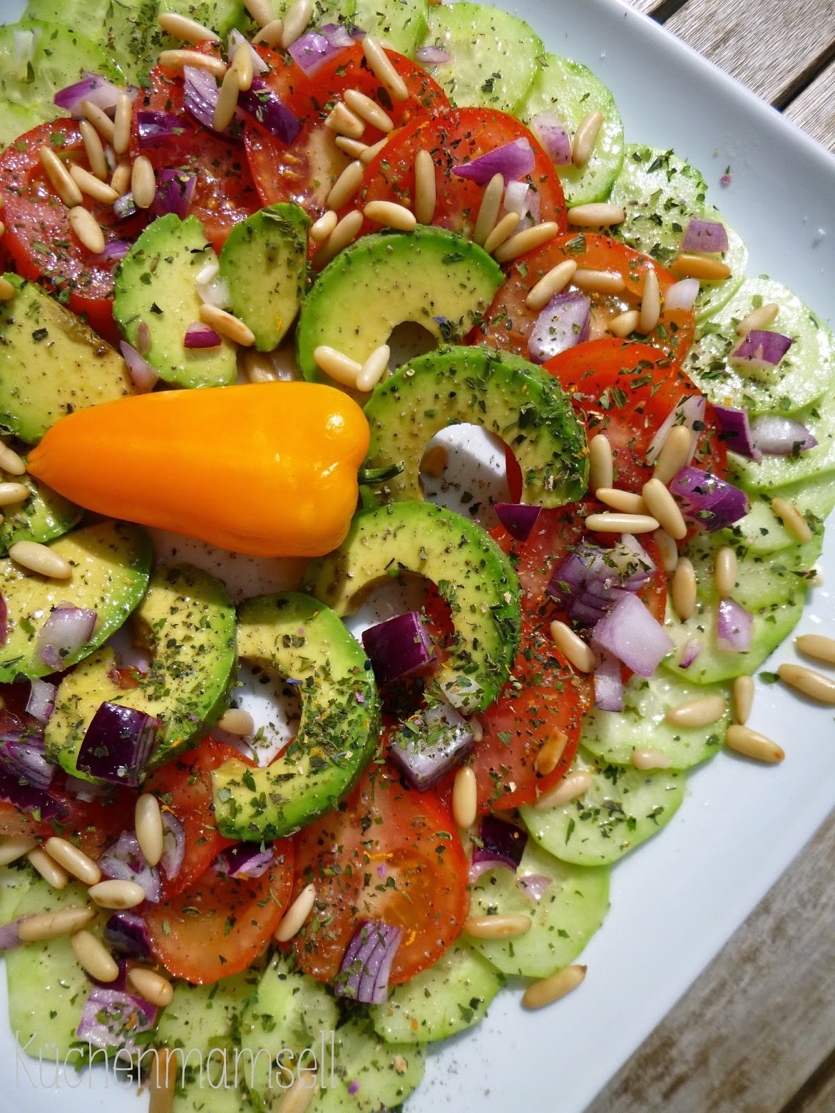 Küchenmamsell: Bunte Salatplatte