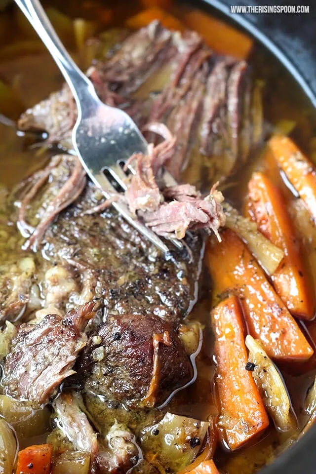 Slow Cooker Pot Roast with Homemade Onion Soup Mix