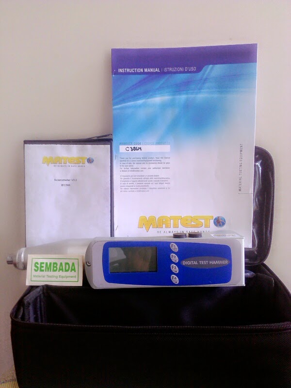 Digital Concrete Hammer Test Matest C386 Alat Uji Bahan Matrial