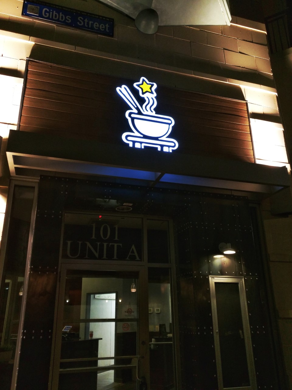 Rockville Nights Lit sign installed at Little Dipper Hot Pot in