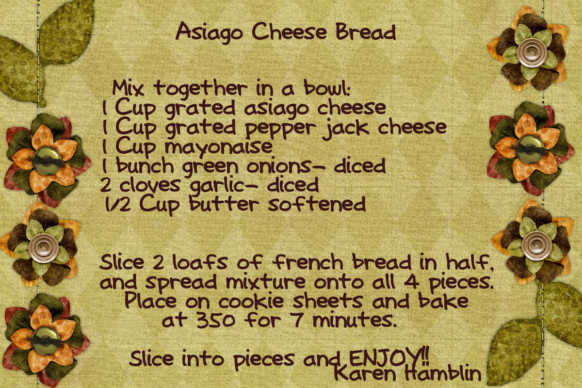 They Are Crafty Asiago Cheese Bread