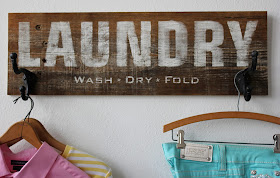 Stencil a Laundry Sign