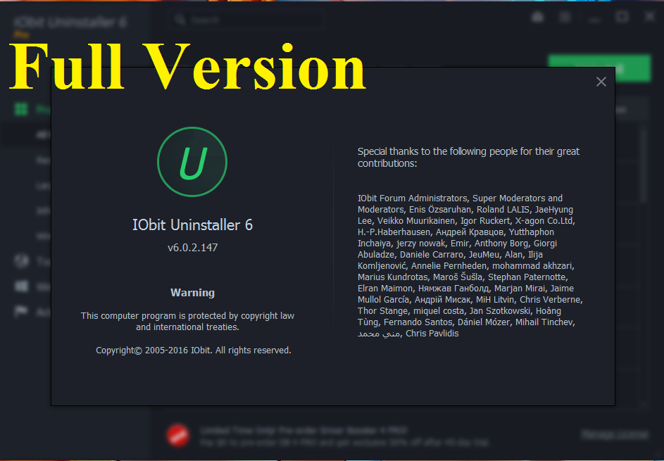 Iobit Uninstaller 6.2 Pro Key